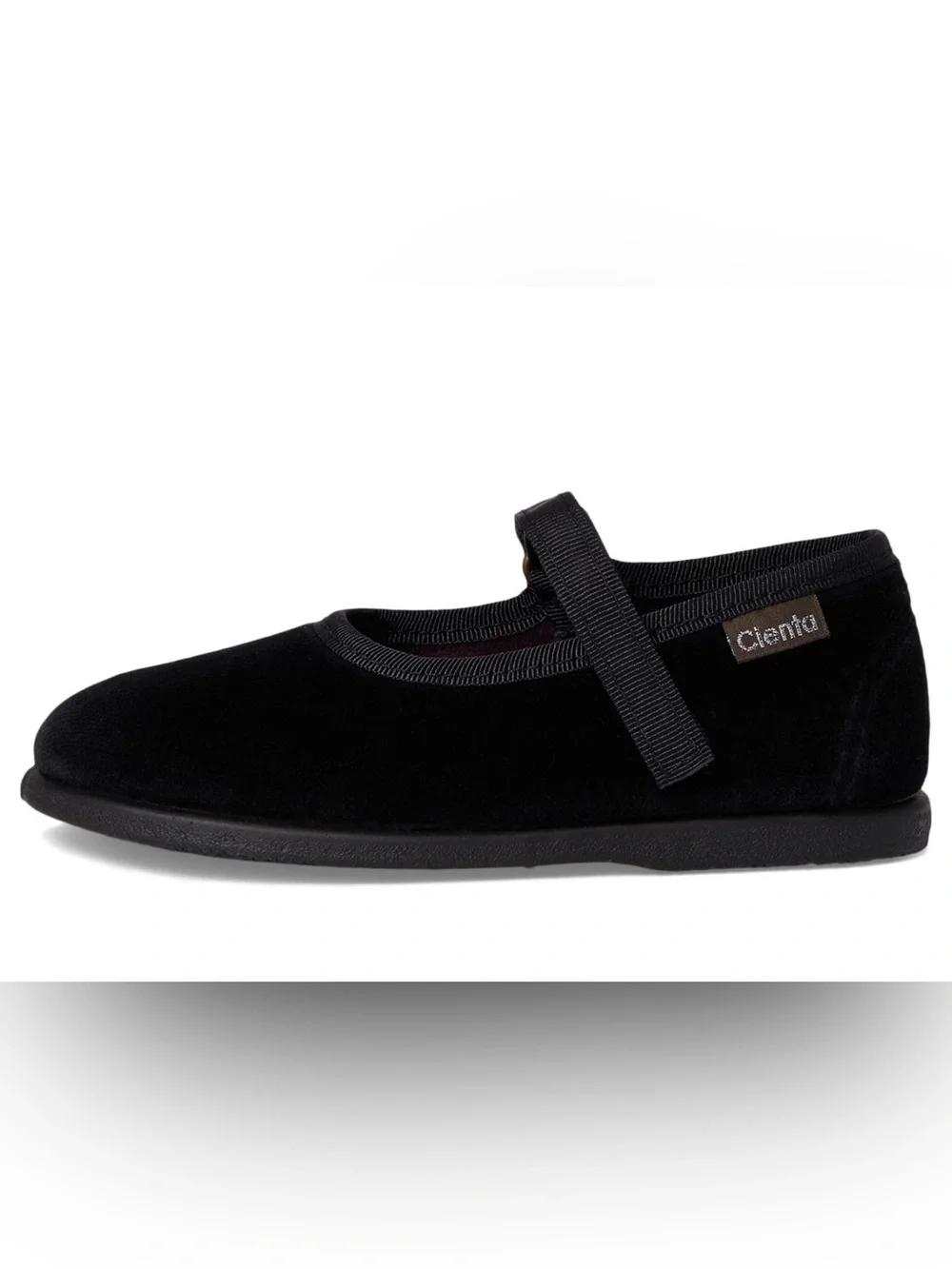 Cienta Kids Black Velvet Mary Jane Flats size 27 (10)